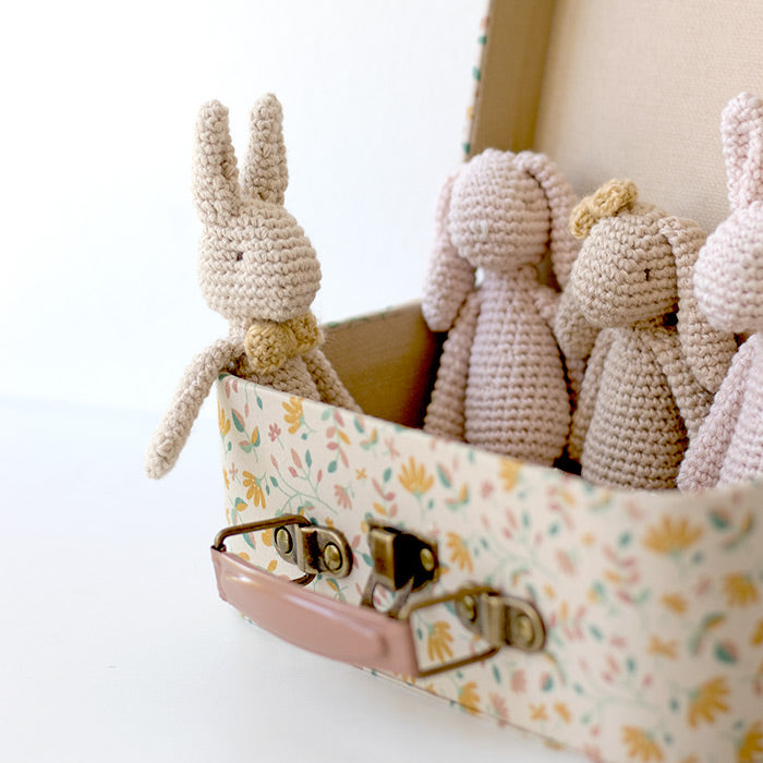 Tiny Mr & Mrs Bunny - 4 pairs in pastel colors