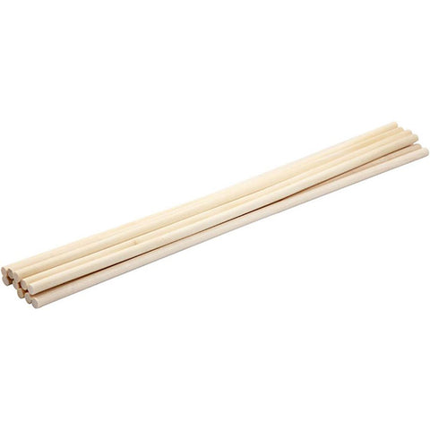 10 stk. rundstokke til flag