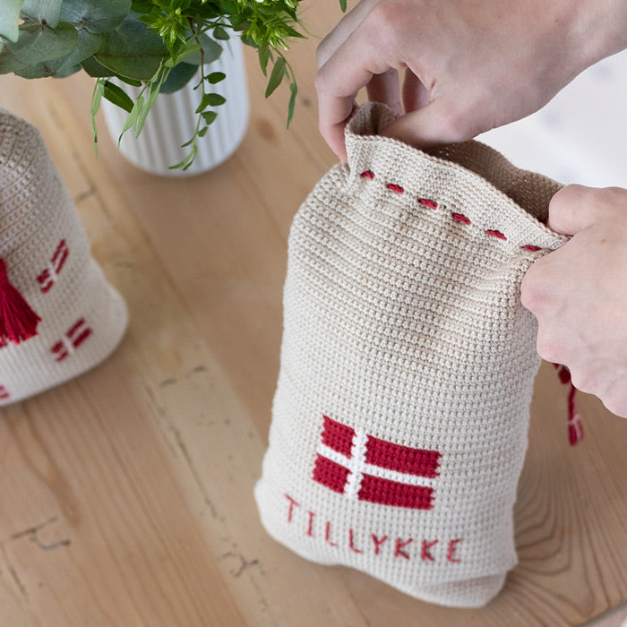 Fødselsdags gaveposer - Hæklekit