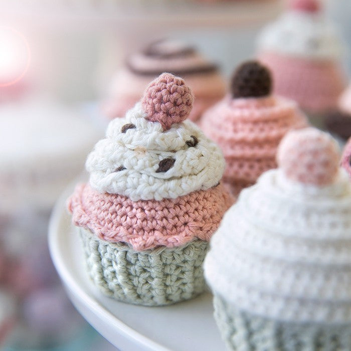 Cupcakes - Hækleopskrift