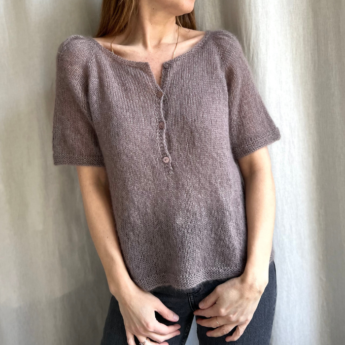 Casia Tee Placket by Refined Knitwear - Yarn Kit