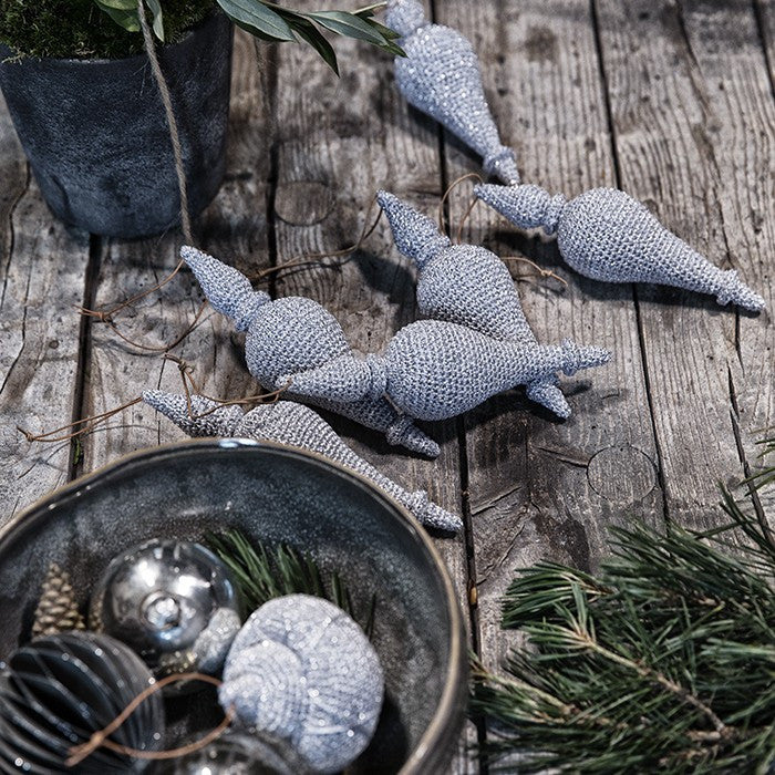 Hæklet nordisk julepynt - Crochet Nordic Christmas Decorations