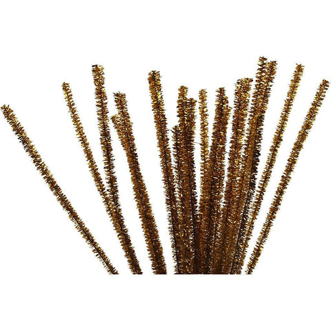 Pipe Cleaners, gold - 10 pcs