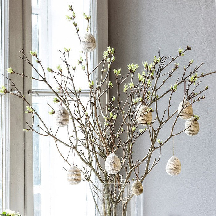 Hæklet nordisk påskepynt - Crochet Nordic Easter Decorations