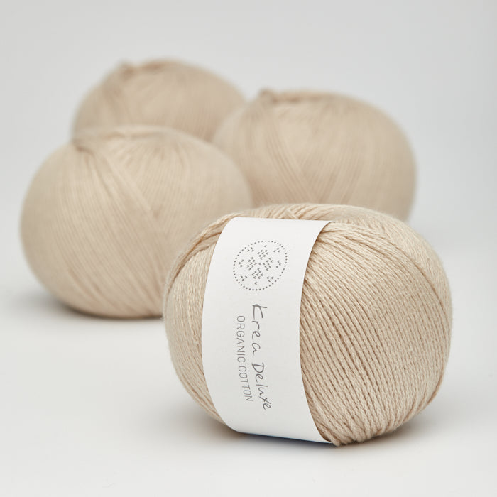 2024 YLÈVE /ACETATE ORGANIC COTTON SK Organic Cotton 50 g, FV 01 natur hvid - Økologisk