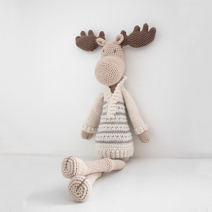 Hr. og Fru Moose - Hækle Kit Nordiske Julefarver