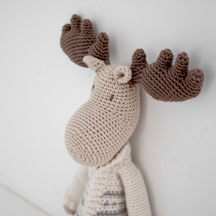 Hr. og Fru Moose - Hækle Kit Nordiske Julefarver
