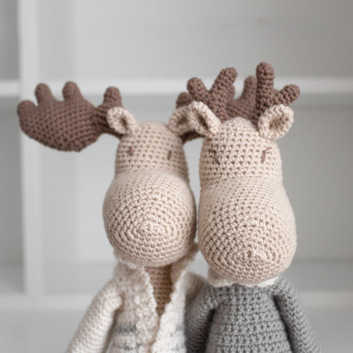 Mr. & Mrs Moose - Crochet kit Nordic Colors