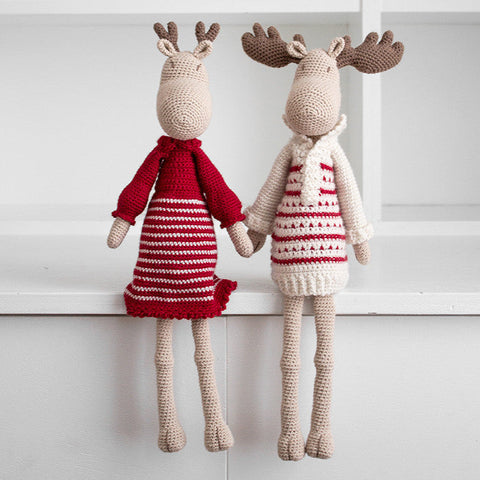 Mr. & Mrs Moose - Crochet kit Classic Colors