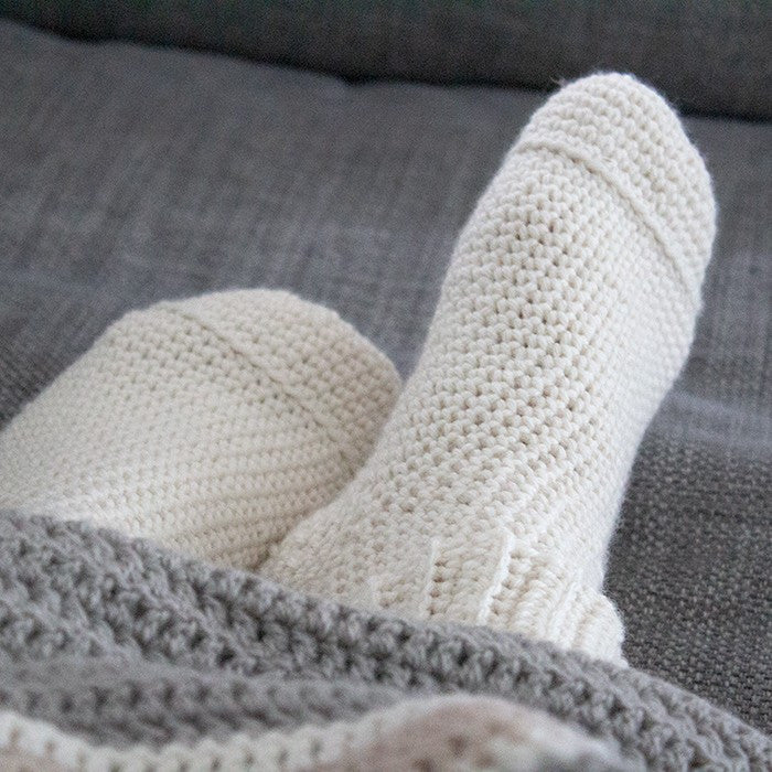 Cozy Fluffy Socks - Crochet Pattern