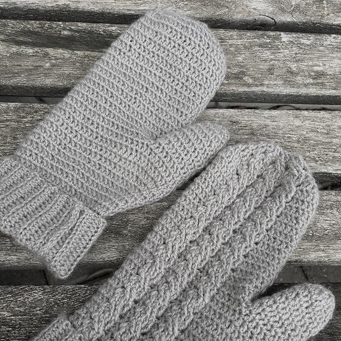 Cable Mittens - Crochet pattern