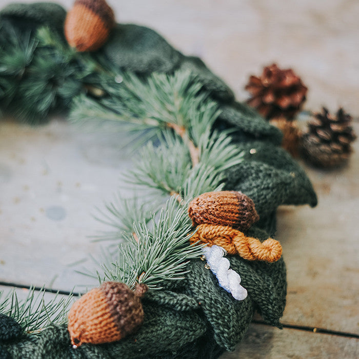 Strikket julepynt - Knitted Christmas decorations