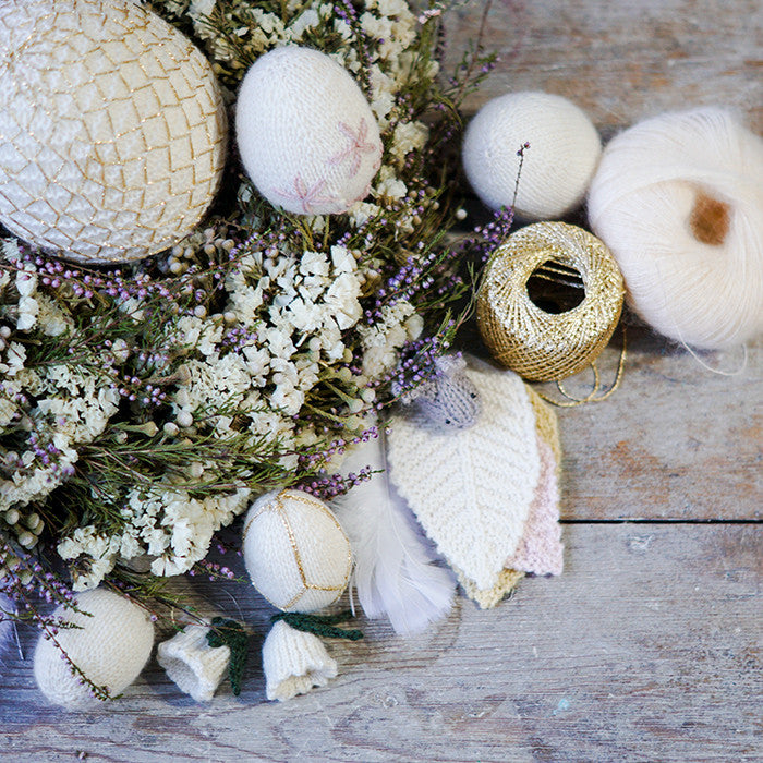 Strikket påskepynt - Knitted easter decorations 