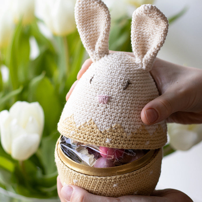 Two-Piece Easter Egg, bunny ears 1 pcs - Crochet kit