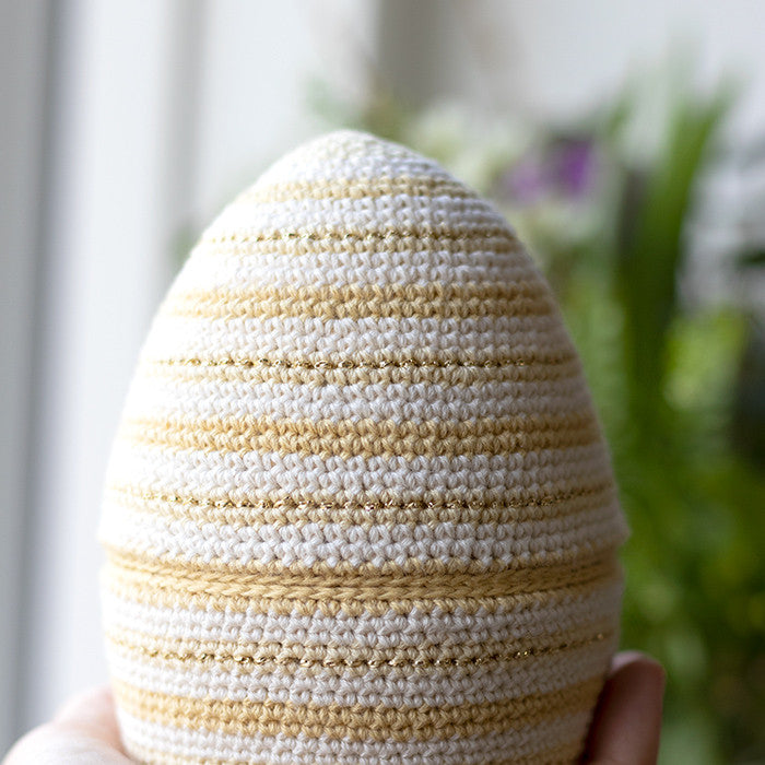 Two-Piece Easter Egg, striped, 2 pcs - Crochet kit