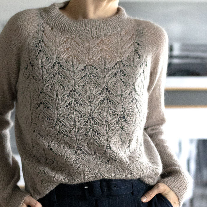 Mohair Sweater nr 2 - Strikkeopskrift Krea Deluxe