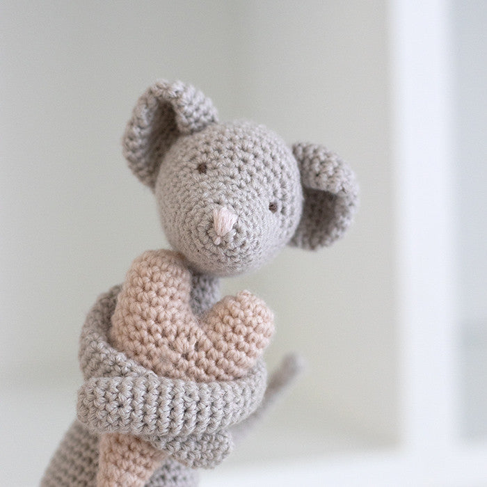 Mice with hearts - crochet kit