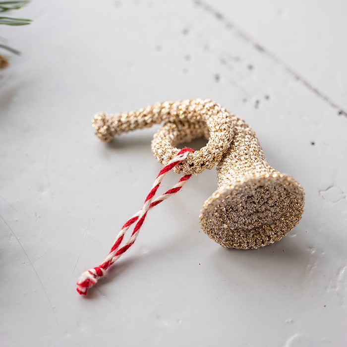 Christmas Hunting Horn - Crochet Pattern