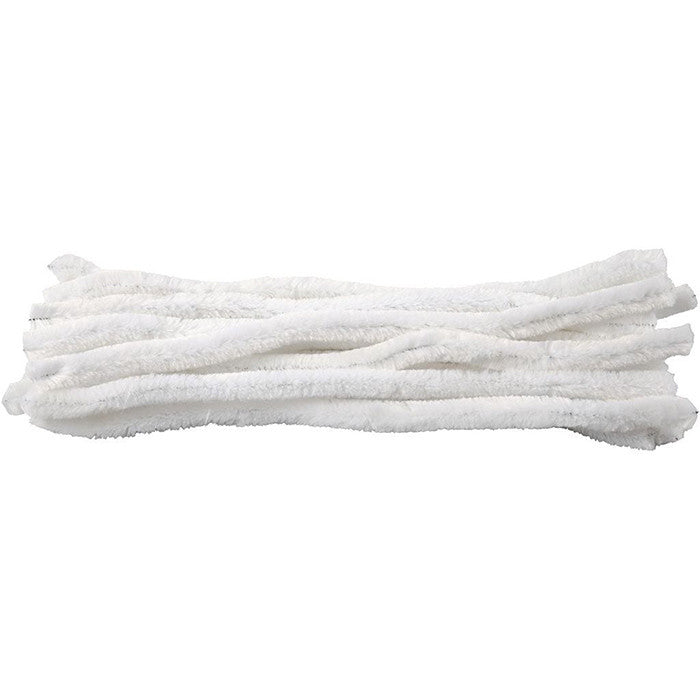 Pipe Cleaner, white - 10 pcs
