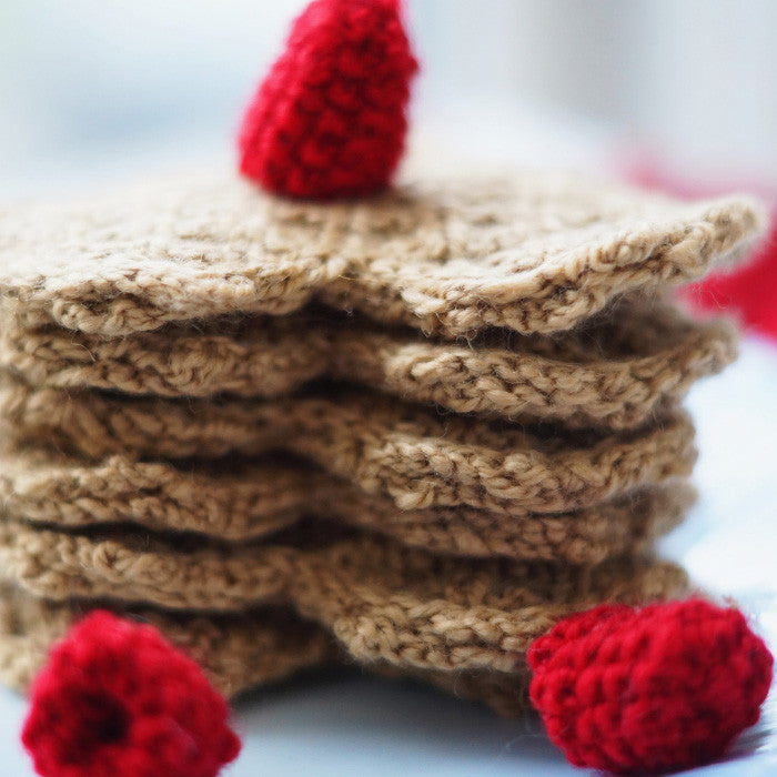 Strikket legemad - Knitted play food 