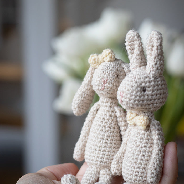 Tiny Mr & Mrs Bunny - 4 pairs in pastel colors