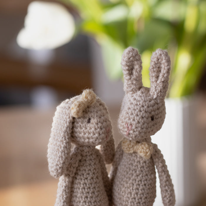 Tiny Mr & Mrs Bunny - 4 pairs in pastel colors