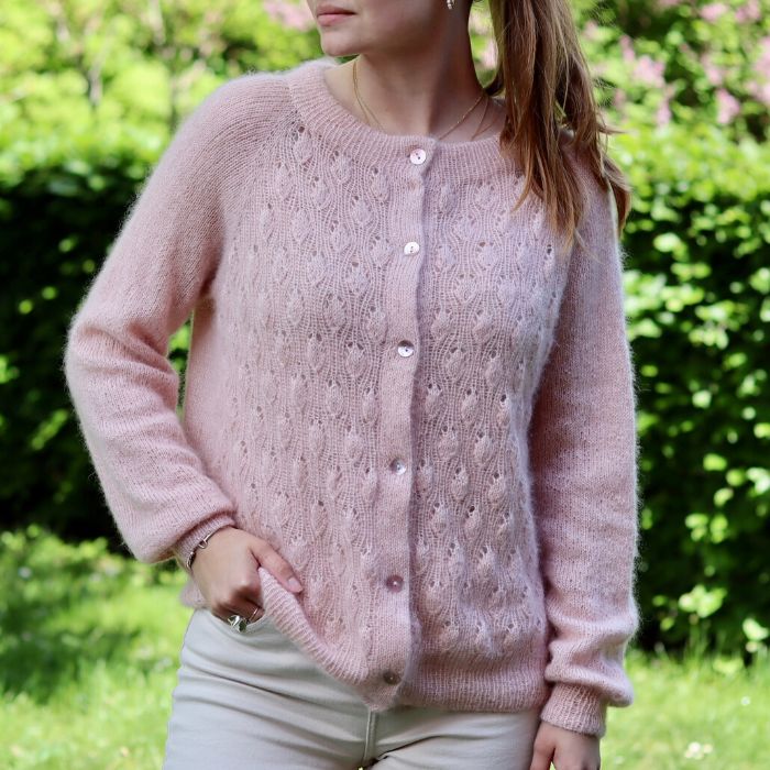 Mohair Cardigan nr 1 - Strikkekit