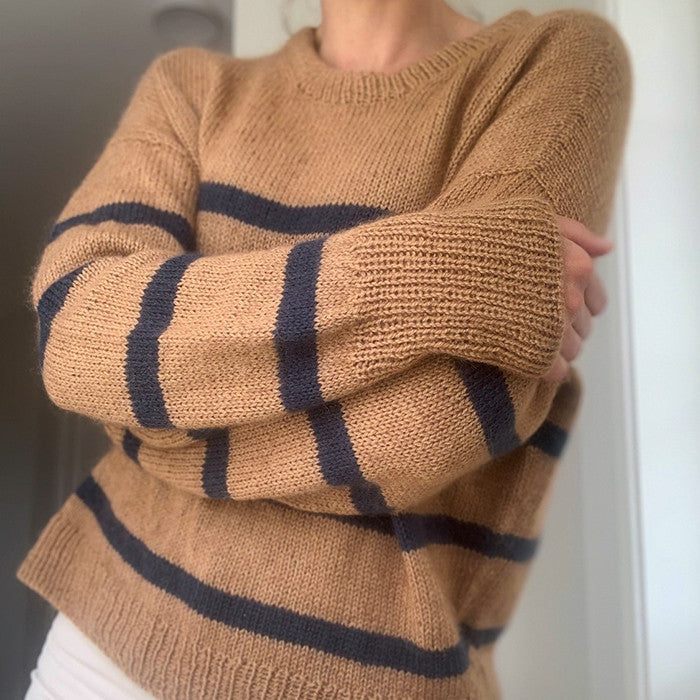 Marseille Sweater By PetiteKnit Yarn Kit Krea Deluxe Marseille Sweater By PetiteKnit Yarn Kit Krea Deluxe